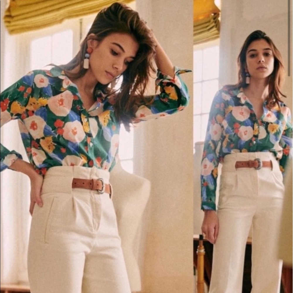 Sezane Pierro Shirt in Delphe print